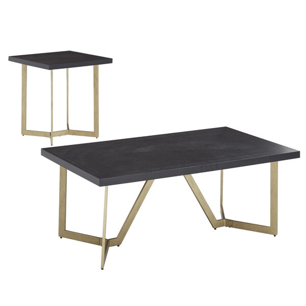 Helena Black and Gold Table Set, image 2